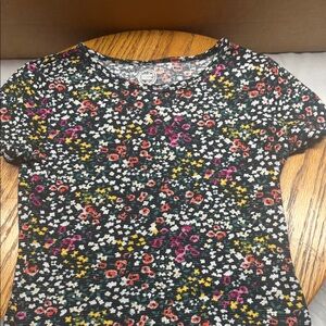 Wonder Nation Multicolor Floral Short Sleeve Tee